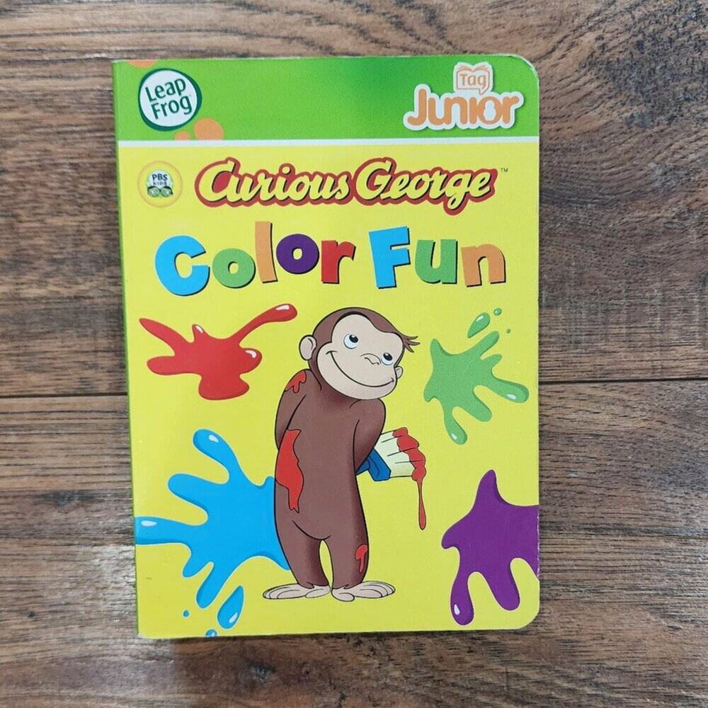 Leap Frog Tag Junior Curious George Color Fun Interactive Learning Board Book